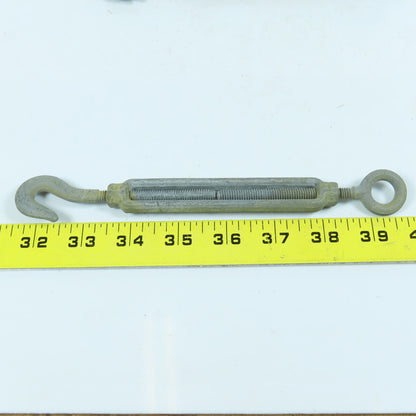 Chicago 1/4" Hook & Eye Turnbuckle 8-1/4" Retracted Length 4" Max Adjust. Lot/9