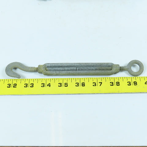 Chicago 1/4" Hook & Eye Turnbuckle 8-1/4" Retracted Length 4" Max Adjust. Lot/9