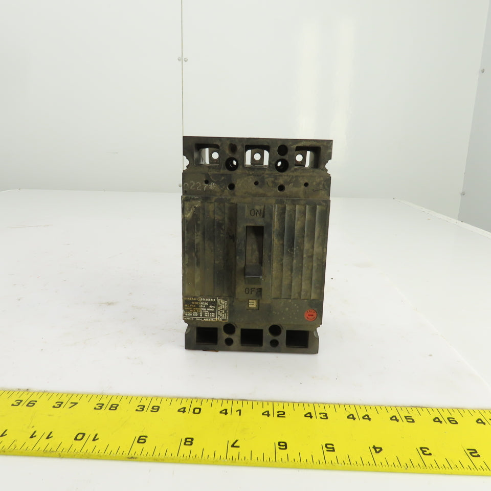 General Electric TED134050 50A Circuit Breaker 480VAC 3 Pole