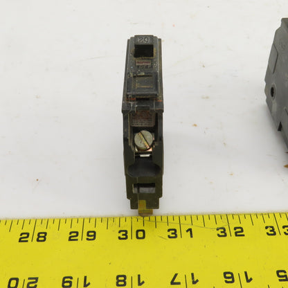 Square D Type QO 15A Circuit Breaker 120/240VAC Single Pole Lot Of 5