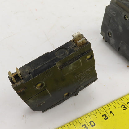 Square D Type QO 15A Circuit Breaker 120/240VAC Single Pole Lot Of 5