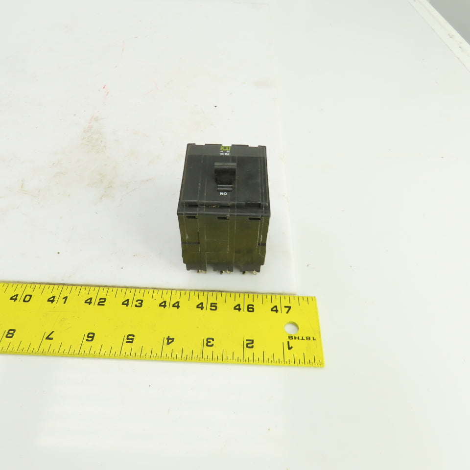 Square D Type QO 15A Plug-On Circuit Breaker 240VAC 3 Pole