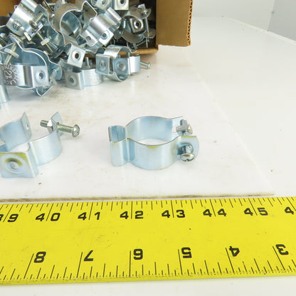 Minerallac 2-1/2B Zinc Plated Steel 1-1/4" Conduit Hanger W/Bolt Lot Of 70