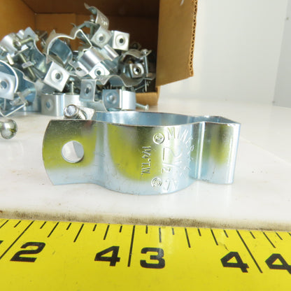 Minerallac 2-1/2B Zinc Plated Steel 1-1/4" Conduit Hanger W/Bolt Lot Of 70