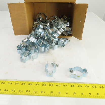 Minerallac 2-1/2B Zinc Plated Steel 1-1/4" Conduit Hanger W/Bolt Lot Of 70