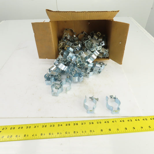 Minerallac 2-1/2B Zinc Plated Steel 1-1/4" Conduit Hanger W/Bolt Lot Of 70