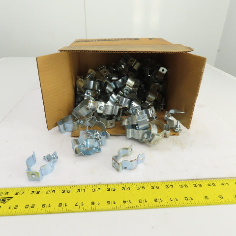 Minerallac 2-B Zinc Plated Steel 1" Conduit Hanger W/Bolt Lot Of 80