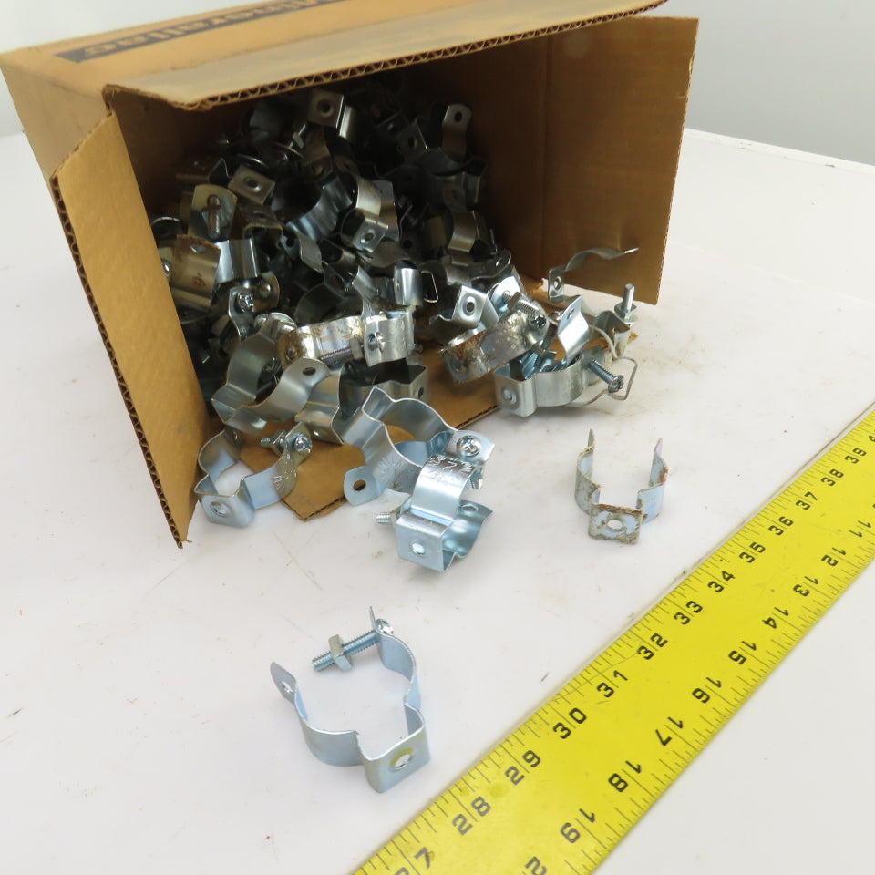 Minerallac 2-B Zinc Plated Steel 1" Conduit Hanger W/Bolt Lot Of 80