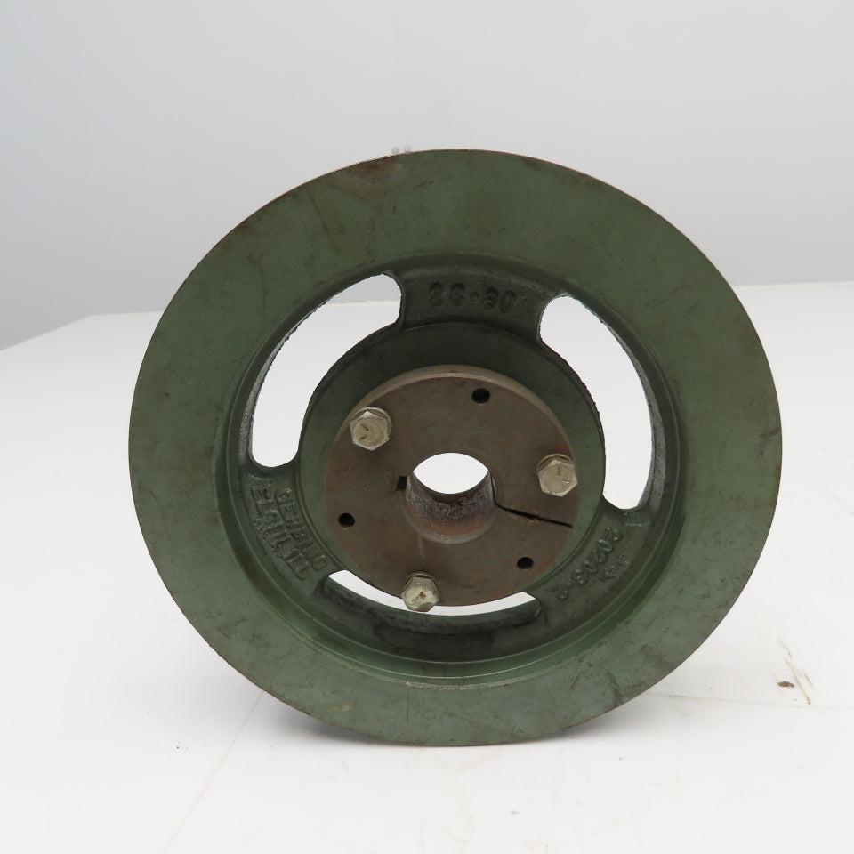 Gerbing 2S-80 1" Flat Drive Belt Pulley Sheave SD Bushing Bore 8" OD