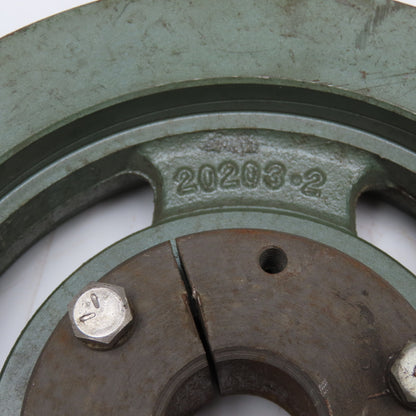 Gerbing 2S-80 1" Flat Drive Belt Pulley Sheave SD Bushing Bore 8" OD