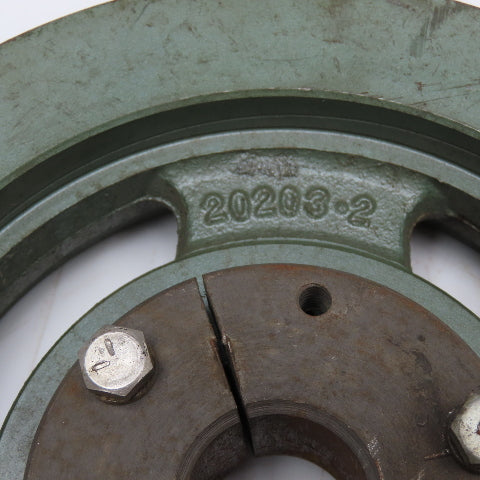 Gerbing 2S-80 1" Flat Drive Belt Pulley Sheave SD Bushing Bore 8" OD
