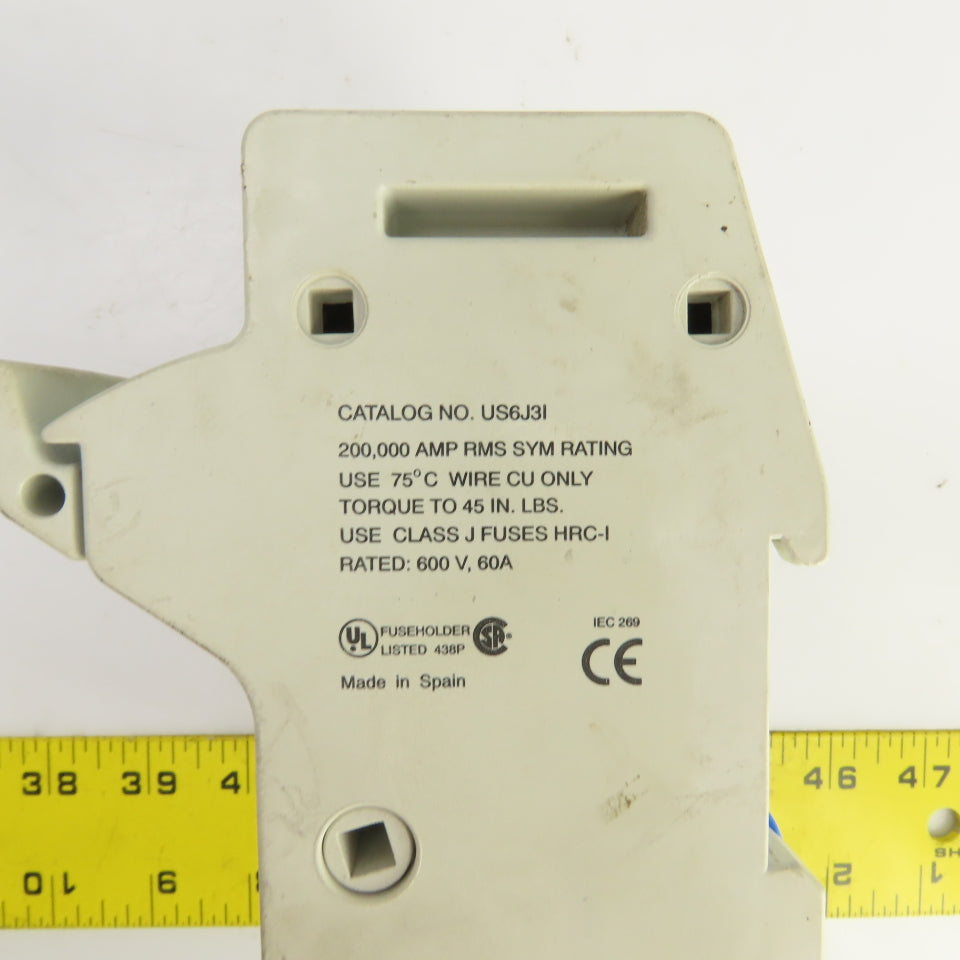 Gould US6J3I Ultrasafe 60A Fuse Holder 3-Pole 600V