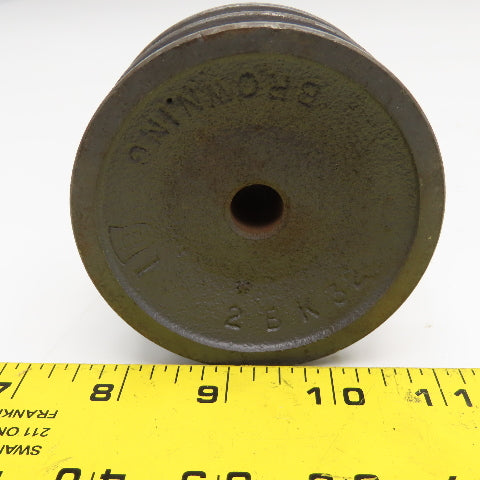 Browning 2BK32 2 Groove B Section Belt Sheave Pulley 1/2" Stock Bore