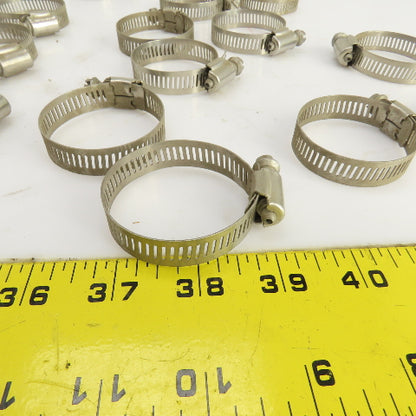 26 x 50mm Size 24 Stainless Steel Hose Clamp Lot Of 20