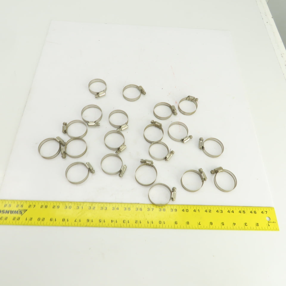 26 x 50mm Size 24 Stainless Steel Hose Clamp Lot Of 20