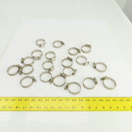 26 x 50mm Size 24 Stainless Steel Hose Clamp Lot Of 20