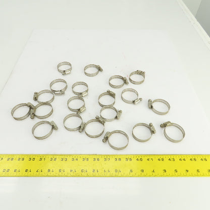 26 x 50mm Size 24 Stainless Steel Hose Clamp Lot Of 20
