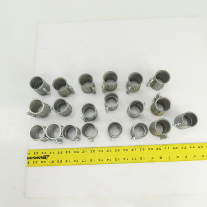 1-1/4" EMT Set Screw Type Steel Conduit Couplings Concrete Tight Lot Of 20