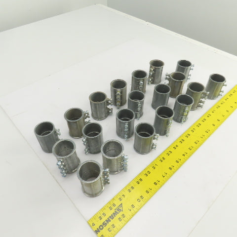 1-1/4" EMT Set Screw Type Steel Conduit Couplings Concrete Tight Lot Of 20