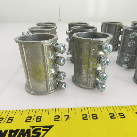 1-1/4" EMT Set Screw Type Steel Conduit Couplings Concrete Tight Lot Of 20