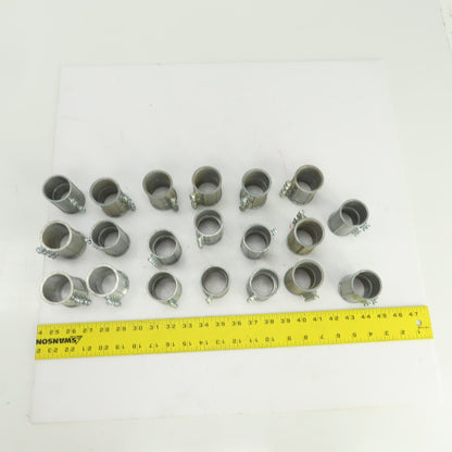 1-1/4" EMT Set Screw Type Steel Conduit Couplings Concrete Tight Lot Of 20