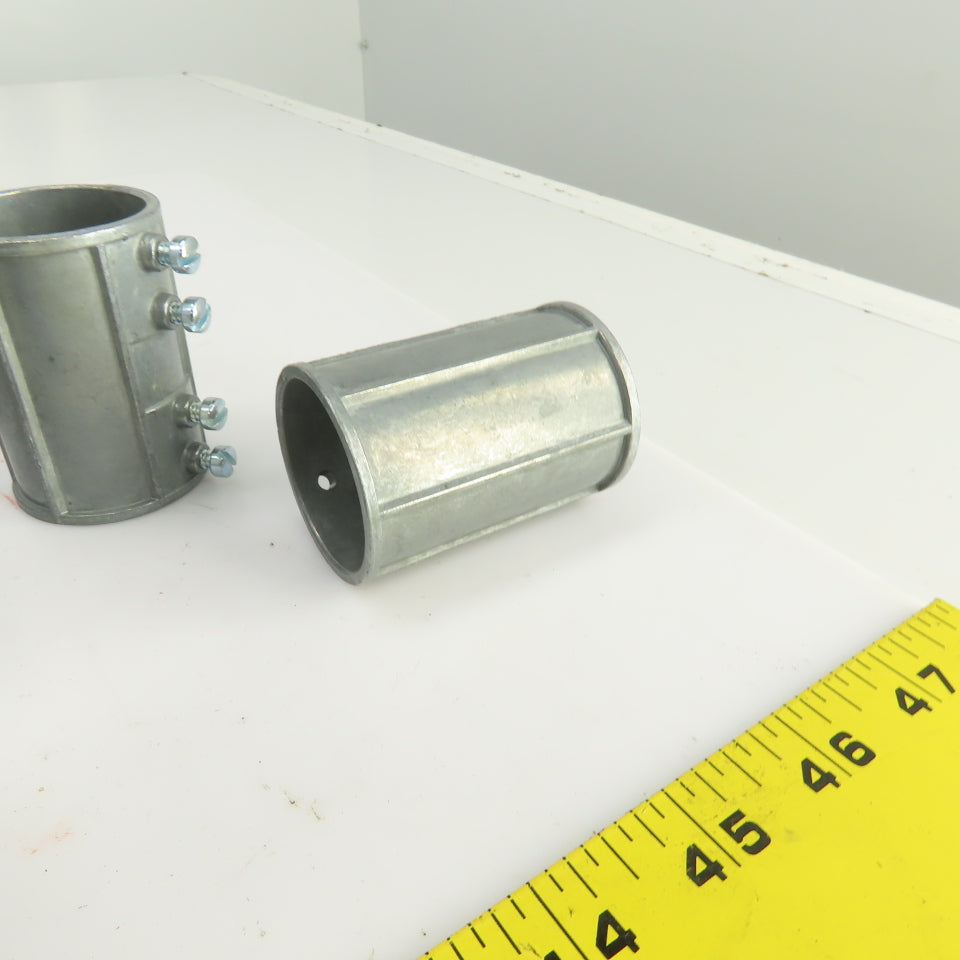 1-1/4" EMT Set Screw Type Steel Conduit Couplings Concrete Tight Lot Of 20