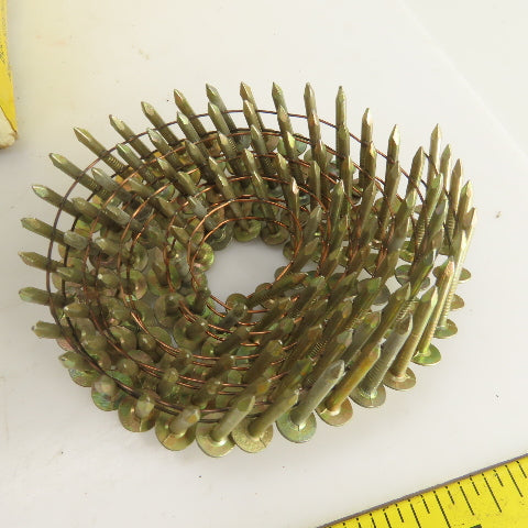 Tool Shop 1" Galvanized Coil Roofing Nails (120 Per Coil) 7000 Total