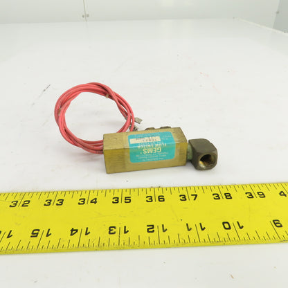 Gems 70823 Liquid Flow Switch 120-240VAC 0.75 GPM 1/4" NPT