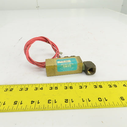 Gems 70823 Liquid Flow Switch 120-240VAC 0.75 GPM 1/4" NPT