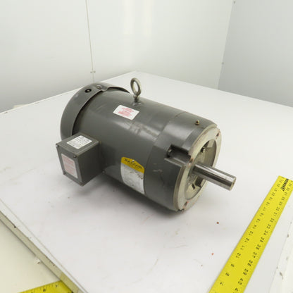 Baldor 7-1/2HP AC Electric Motor 3450RPM 230/460V 3PH 213TCZ Frame Smooth Shaft