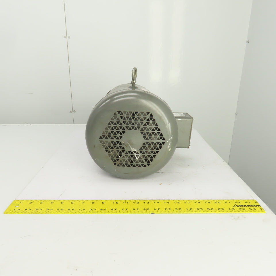 Baldor 7-1/2HP AC Electric Motor 3450RPM 230/460V 3PH 213TCZ Frame Smooth Shaft