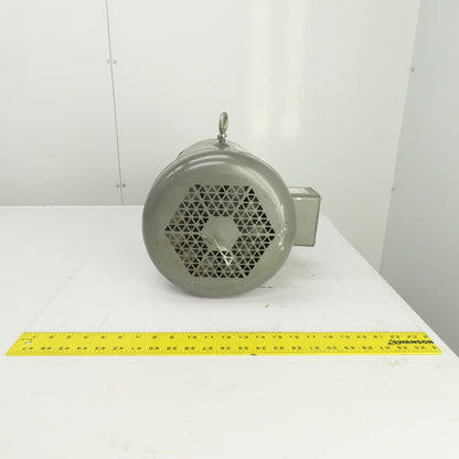 Baldor 7-1/2HP AC Electric Motor 3450RPM 230/460V 3PH 213TCZ Frame Smooth Shaft
