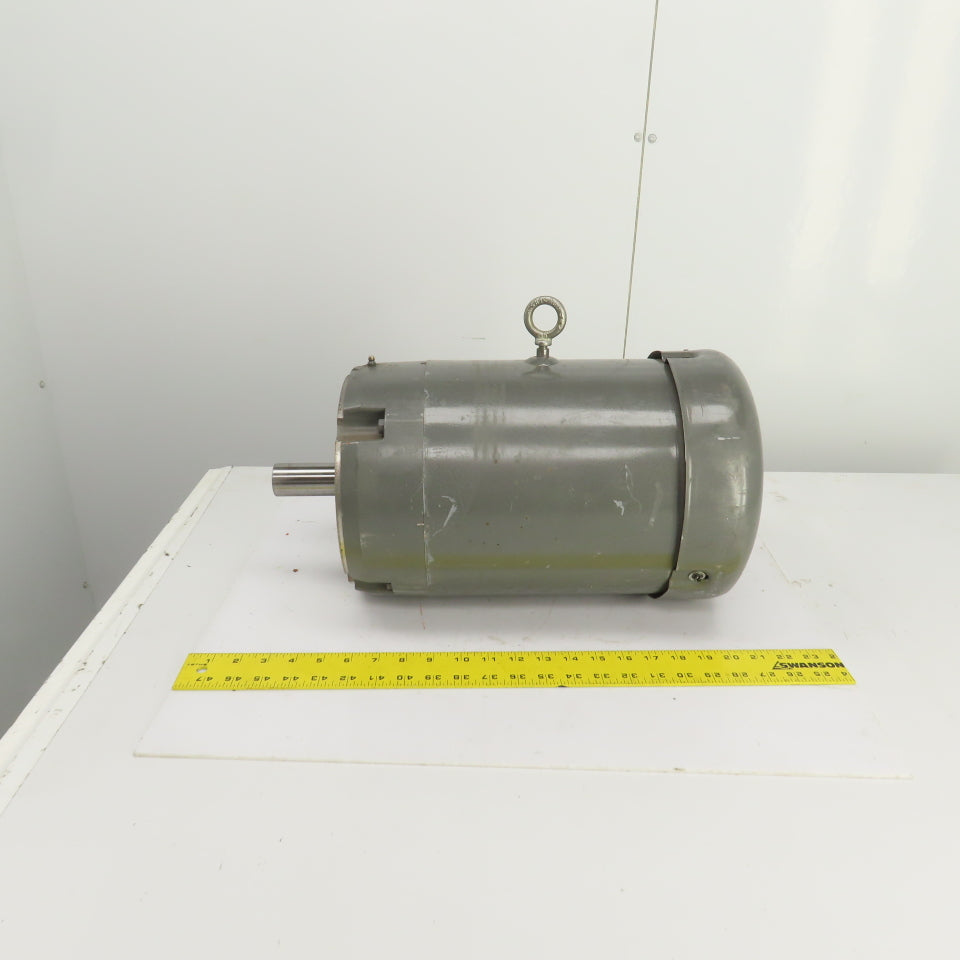Baldor 7-1/2HP AC Electric Motor 3450RPM 230/460V 3PH 213TCZ Frame Smooth Shaft