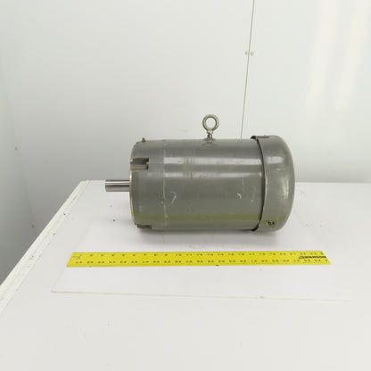 Baldor 7-1/2HP AC Electric Motor 3450RPM 230/460V 3PH 213TCZ Frame Smooth Shaft