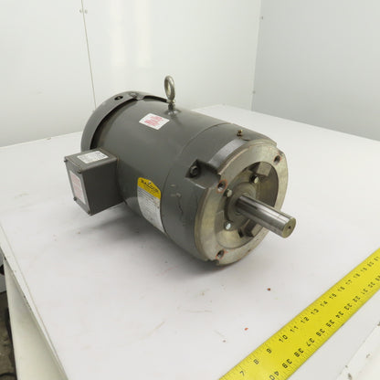 Baldor 7-1/2HP AC Electric Motor 3450RPM 230/460V 3PH 213TCZ Frame Smooth Shaft