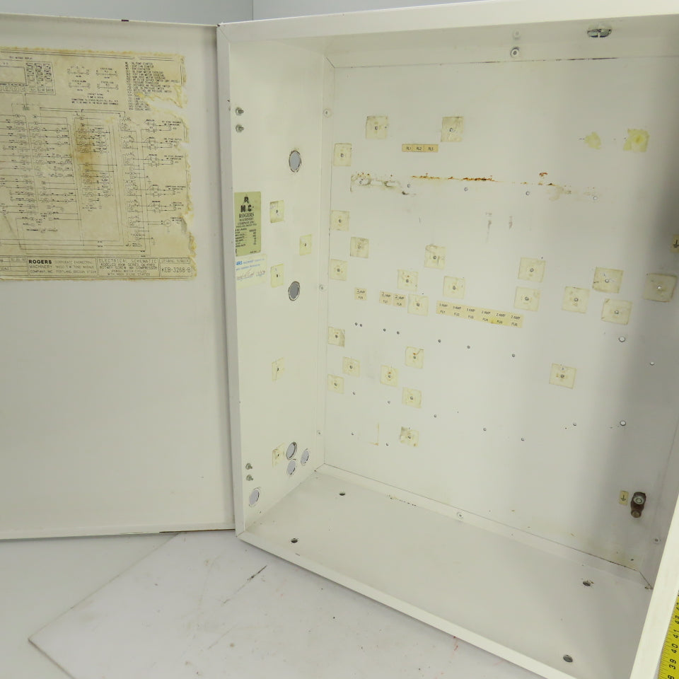 25-1/2" x 20-1/2" x 8" Electrical Enclosure W/Hinged Door (No Backplate)