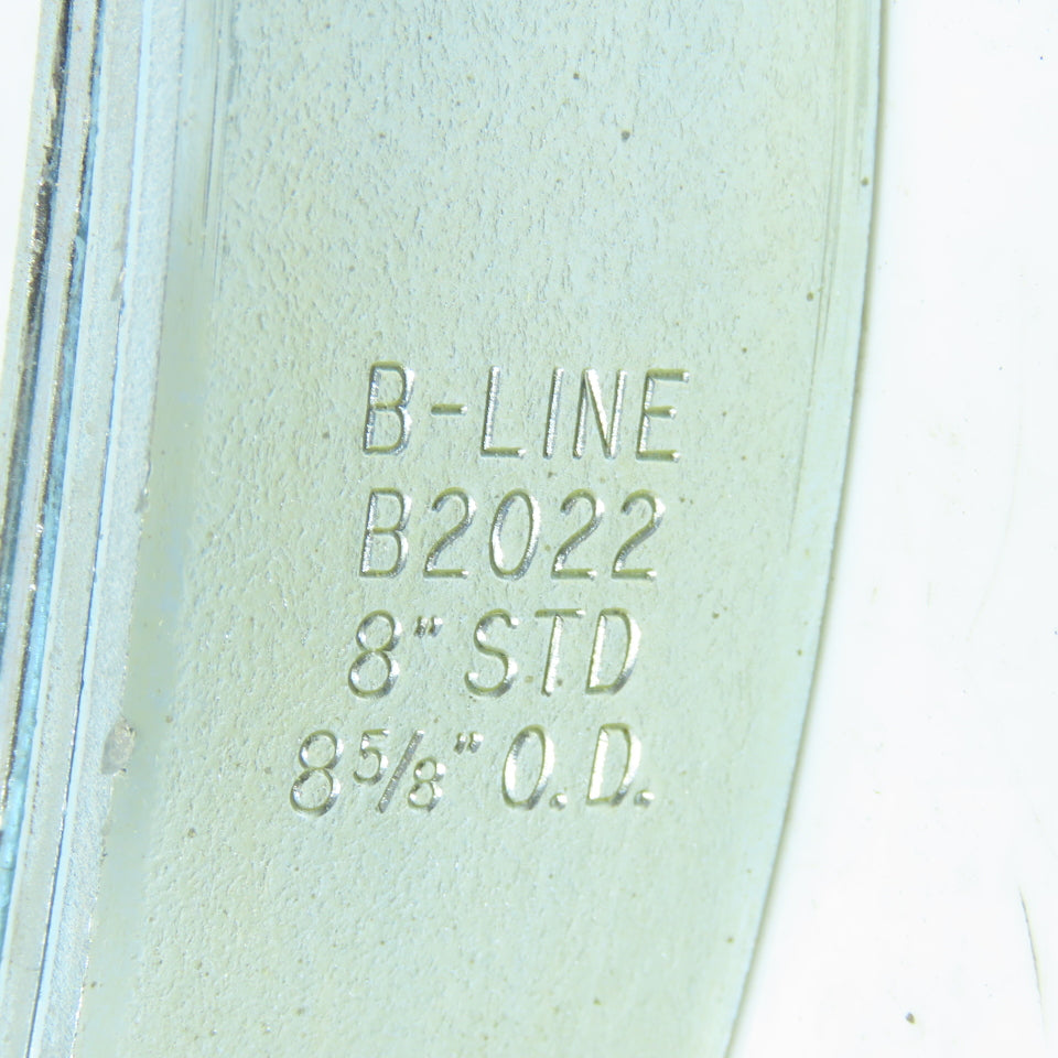 B-Line B2022 8" STD Standard Rigid Steel Conduit Strut Pipe Clamp Lot of 2