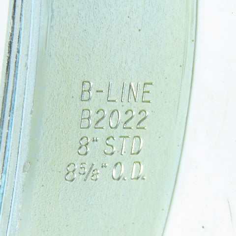 B-Line B2022 8" STD Standard Rigid Steel Conduit Strut Pipe Clamp Lot of 2