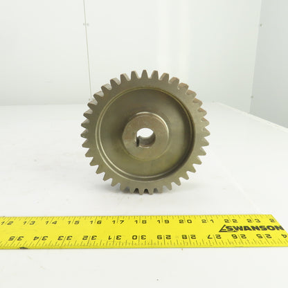37 Tooth External Tooth Spur Gear 20° Degree Pitch 1" Bore 6-1/2" OD 1-3/4" W