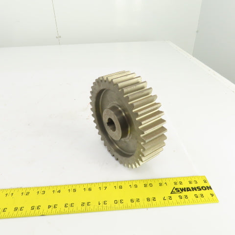 37 Tooth External Tooth Spur Gear 20° Degree Pitch 1" Bore 6-1/2" OD 1-3/4" W