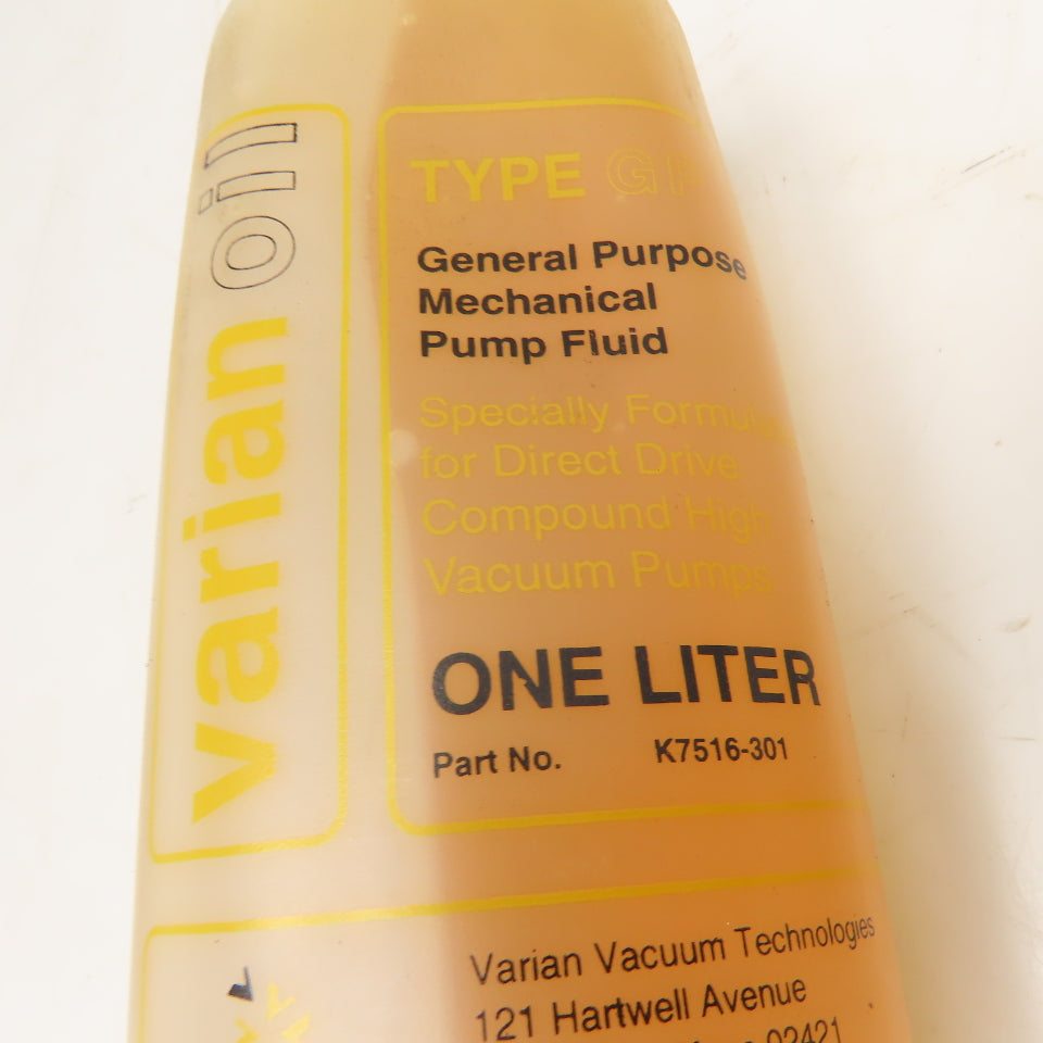 Varian K7516-301 Direct Drive Mechanical Vacuum Pump Fluid 1Liter