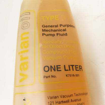 Varian K7516-301 Direct Drive Mechanical Vacuum Pump Fluid 1Liter