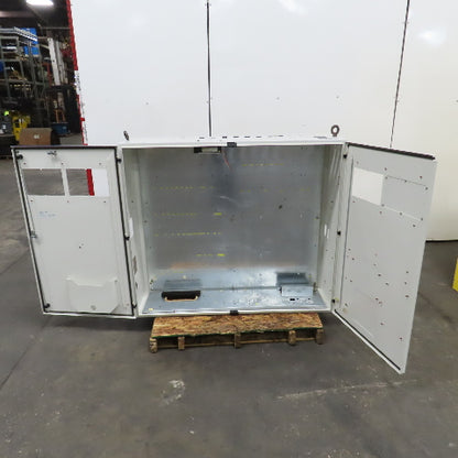 47" x 55" x 15" Hinged Double Door Electrical Enclosure W/Backplate