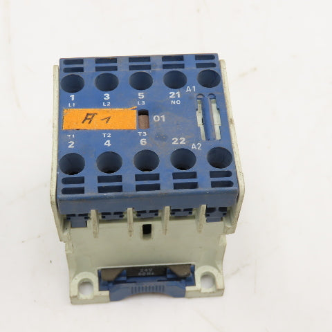 Telemecanique LC1-EC 9 600V 3Kw Contactor 24V 50/60Hz Coil