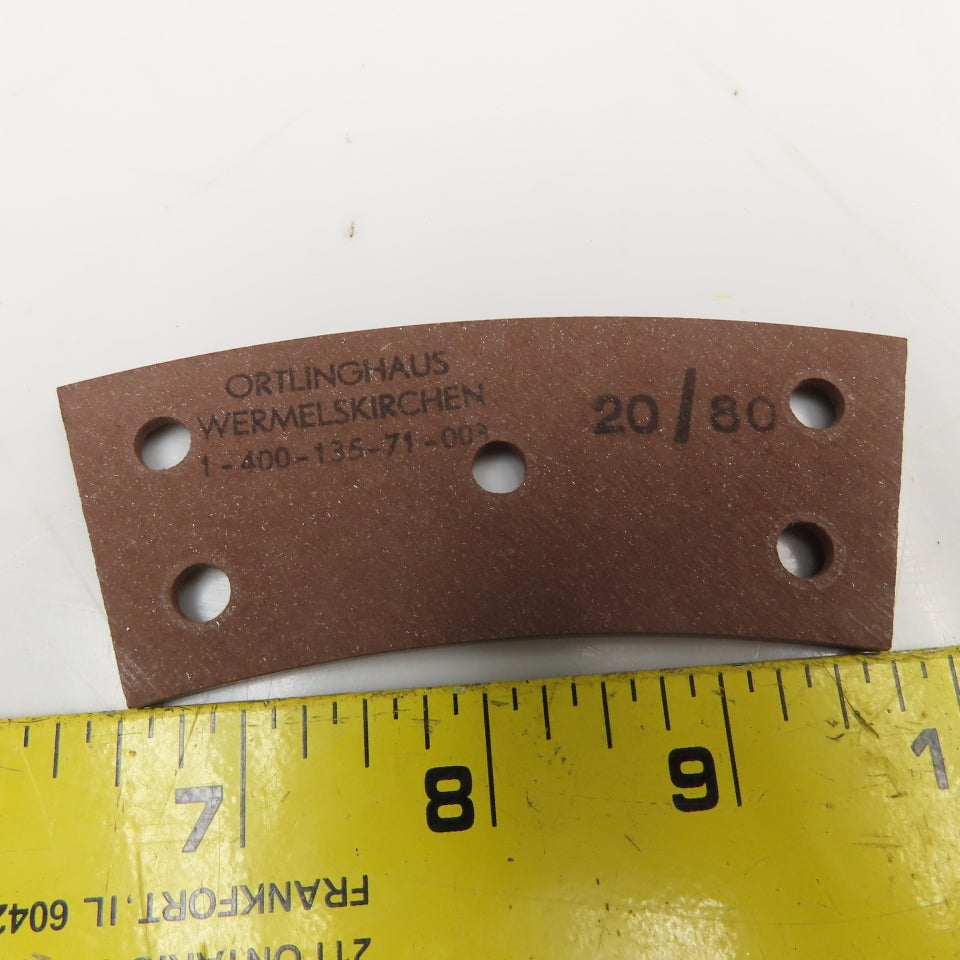 Ortlinghaus 20/80 1-400-135-71-003 5mm Thick Clutch Brake Pad Lot Of 5