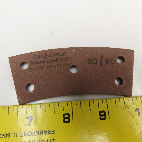 Ortlinghaus 20/80 1-400-135-71-003 5mm Thick Clutch Brake Pad Lot Of 5