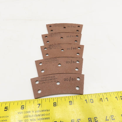 Ortlinghaus 20/80 1-400-135-71-003 5mm Thick Clutch Brake Pad Lot Of 5