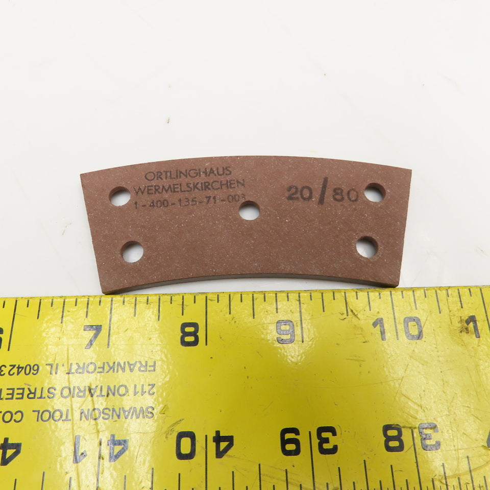 Ortlinghaus 20/80 1-400-135-71-003 5mm Thick Clutch Brake Pad Lot Of 5