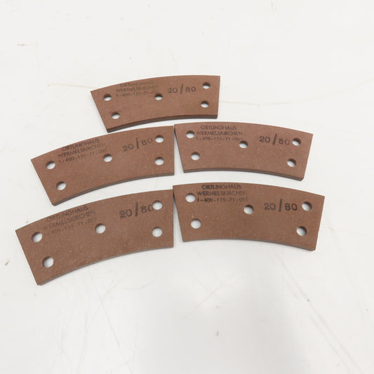 Ortlinghaus 20/80 1-400-135-71-003 5mm Thick Clutch Brake Pad Lot Of 5