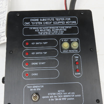 Ace Industries 240-00947-A Marine Engine Substitute Tester OMC Johnson Evinrude
